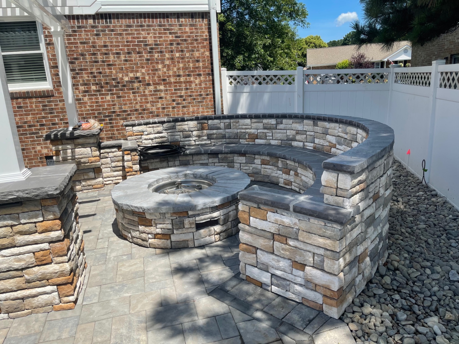 Fire Pit & Seat Wall