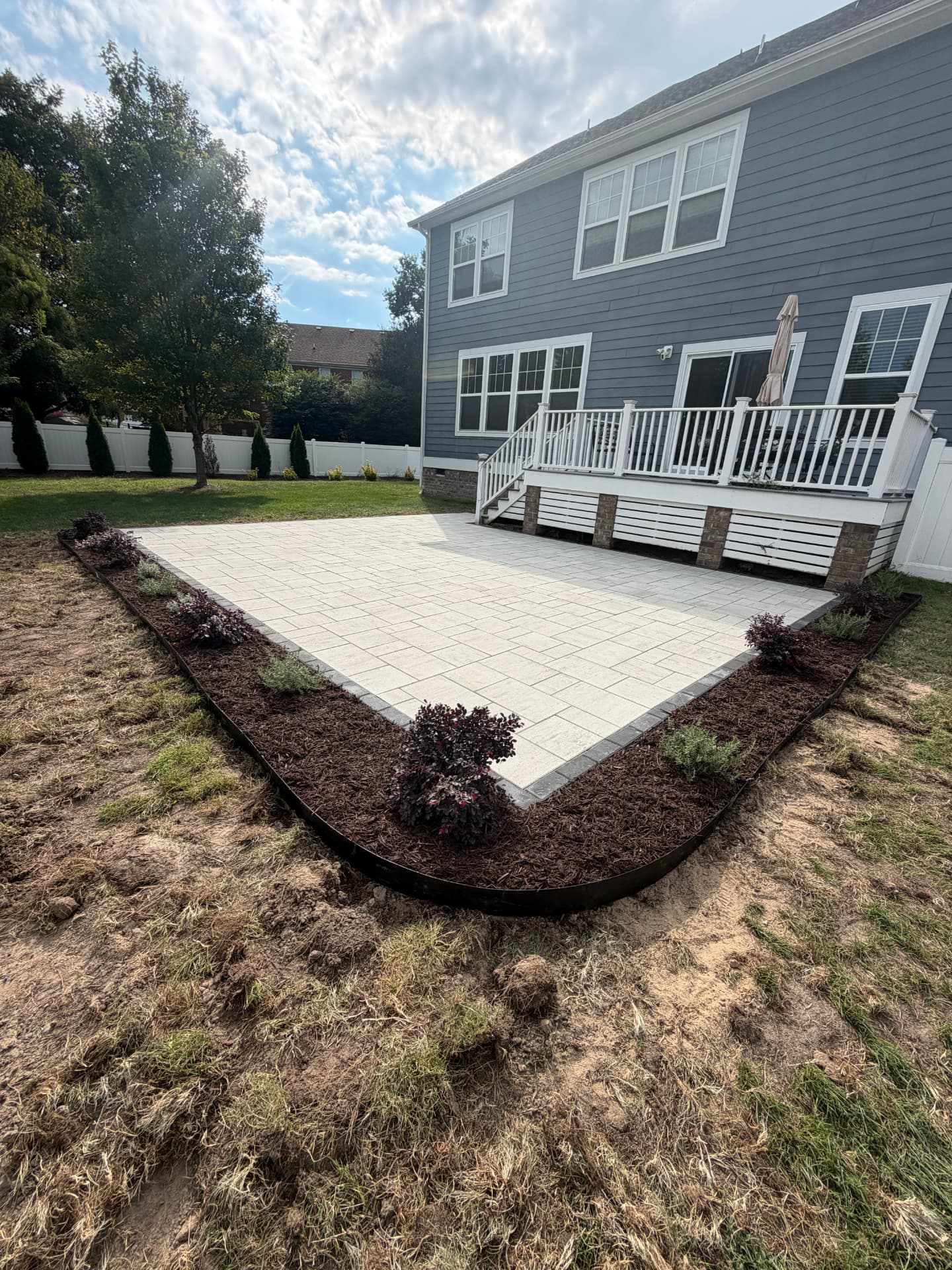Pool and paver patio installation by Zero Trace